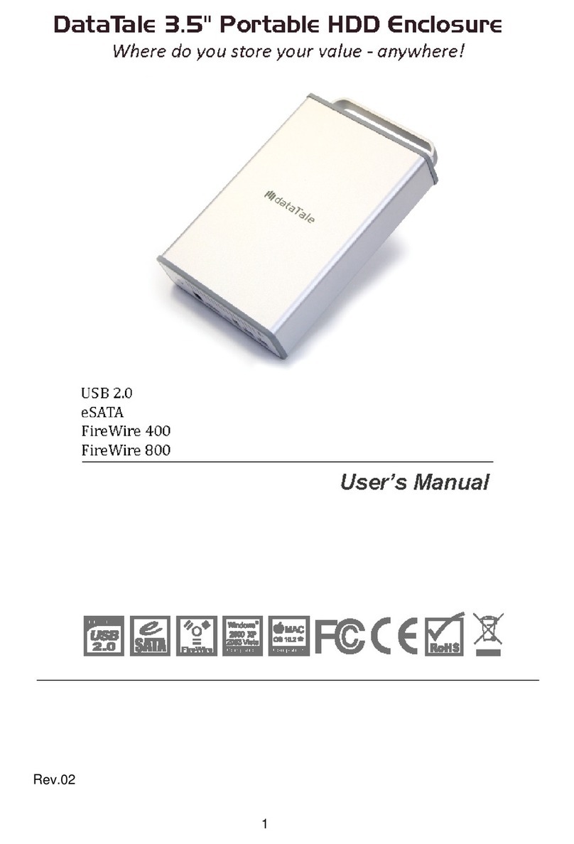DataTale 3.5" Portable HDD Enclosure user manual