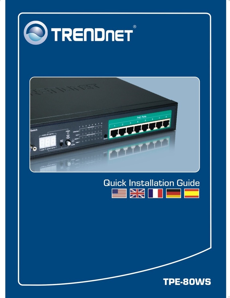 TRENDnet TPE-80WS - Web Smart PoE Switch User manual