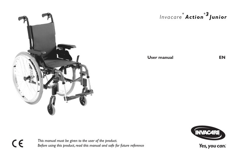 Invacare Action 3 Junior User manual