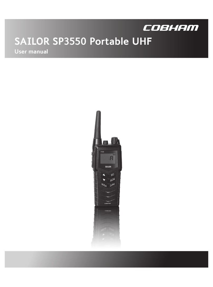 COBHAM SAILOR SP3550 Portable UHF User manual