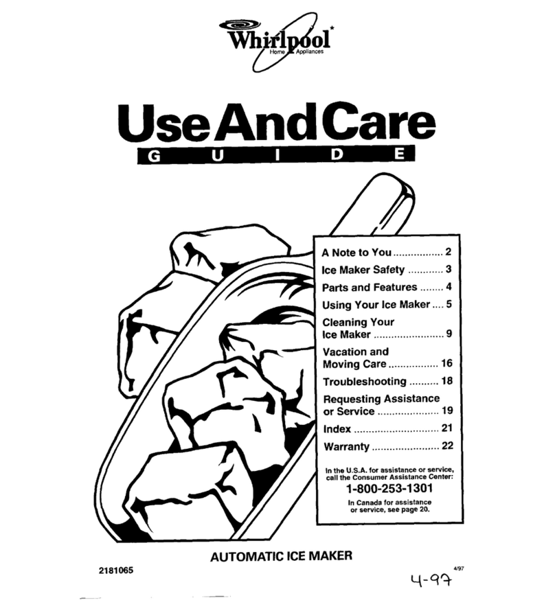 Whirlpool Automatic Ice Maker User manual
