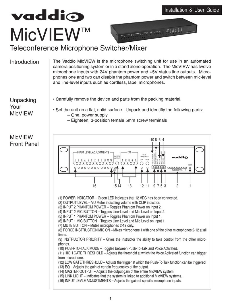 VADDIO micView Installation & user guide
