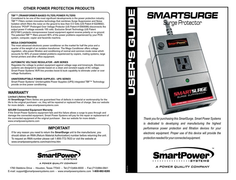 Smart power SmartSurge User manual