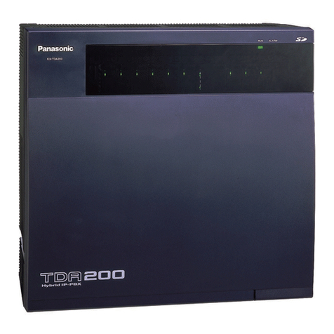 Panasonic HYBRID IP-PBX KX-TDA200 User manual