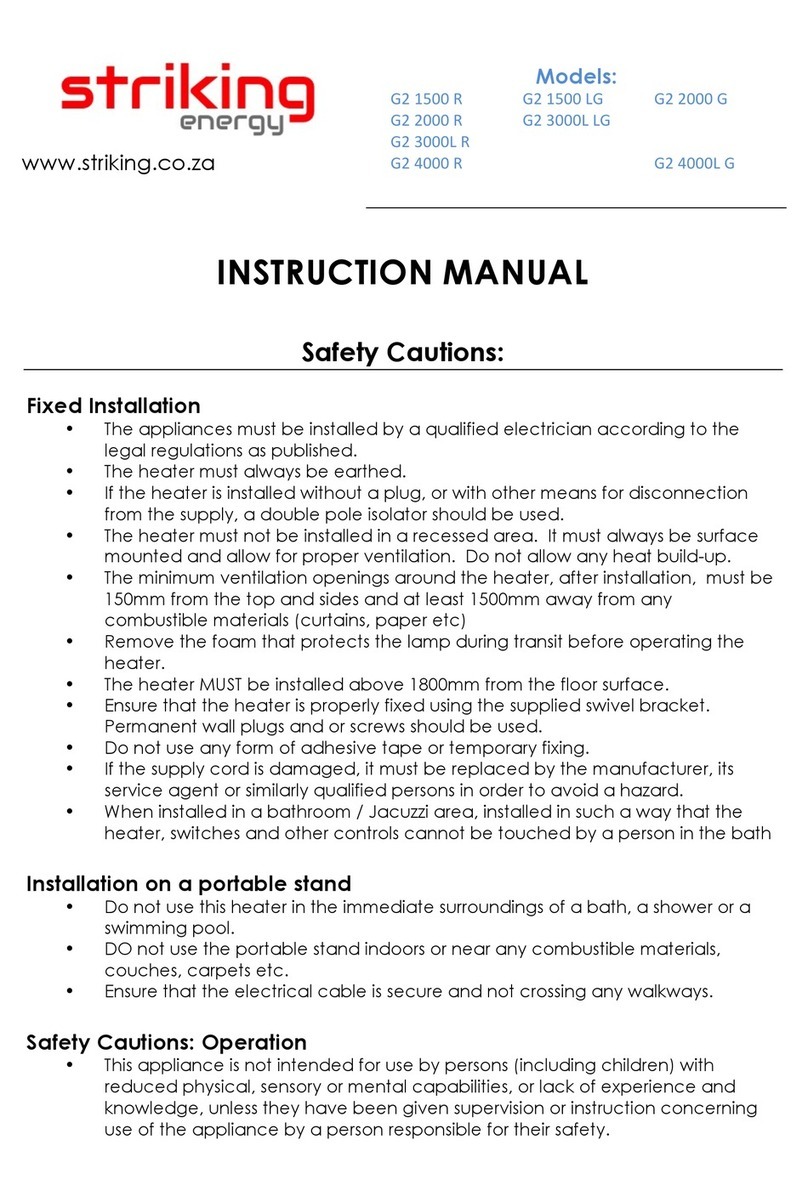 Striking energy G2 1500 R instruction manual Striking energy G2 1500 R instruction manual