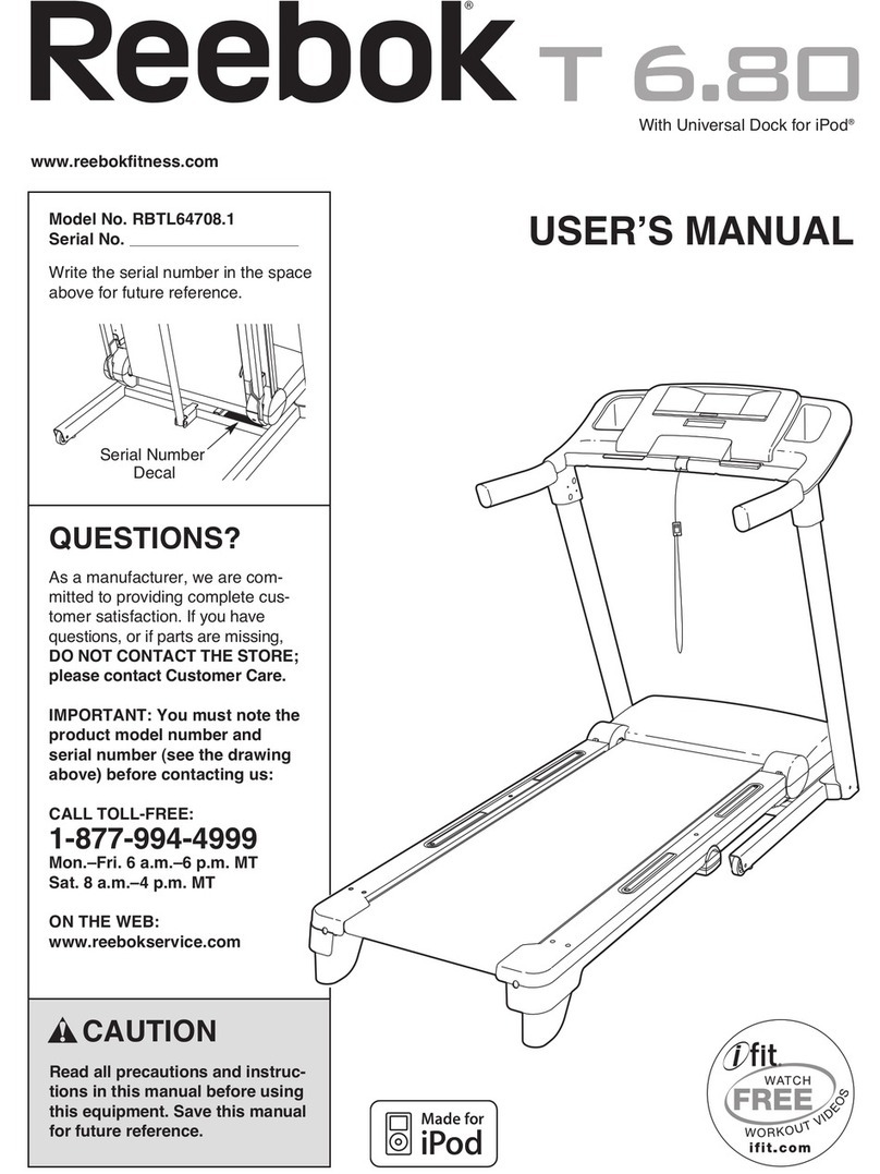 Reebok T 6.80 RBTL64708.1 user manual