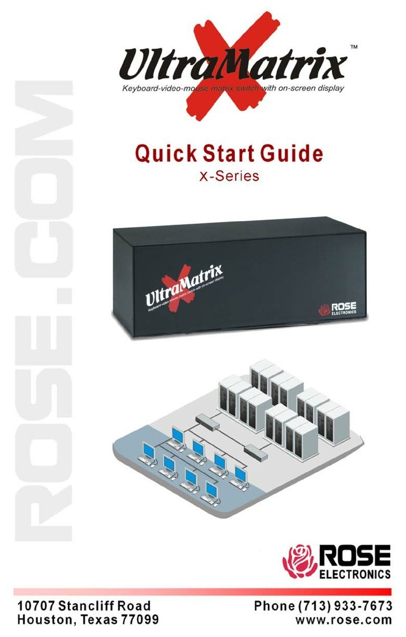 Rose electronics x series User manual