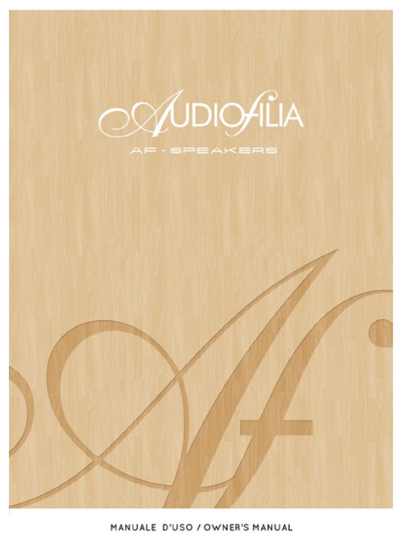 Audiofilia AF speakers User manual