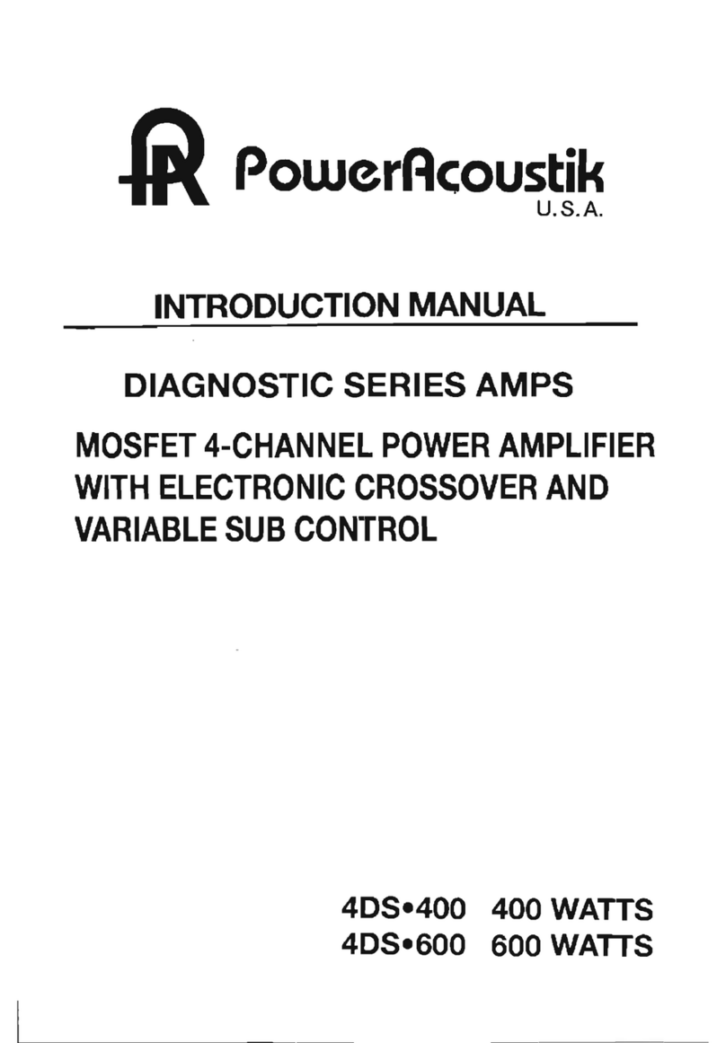 PowerAcoustik 4DS-400 Reference manual