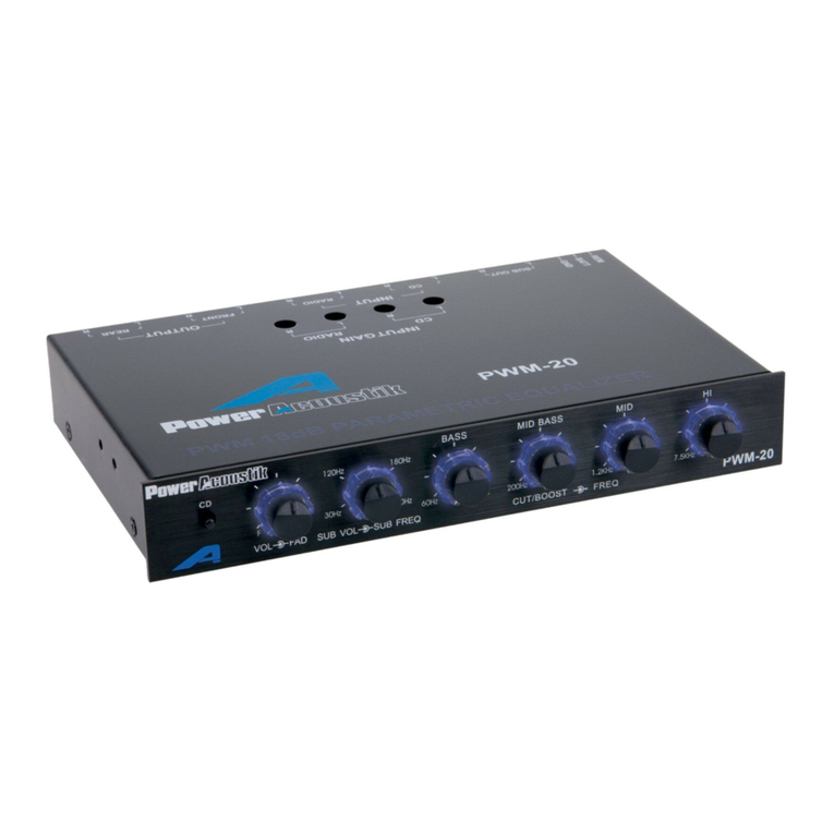 PowerAcoustik PWM-20 owner's manual