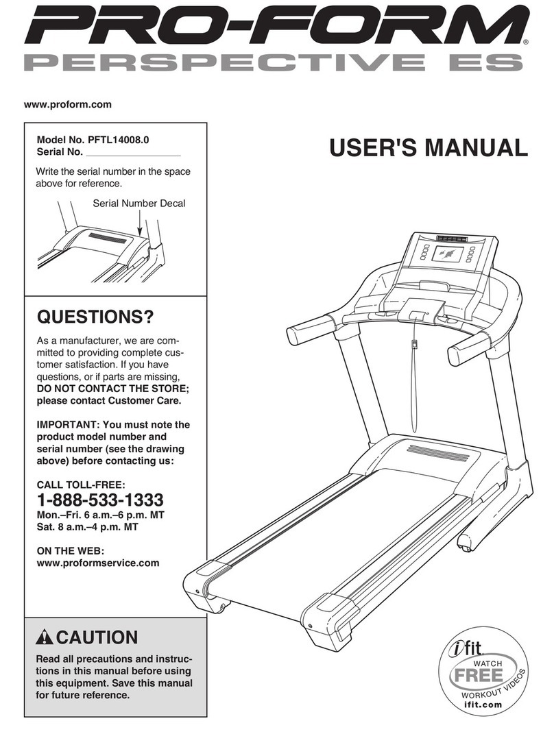 Pro-Form Perspective ES User manual