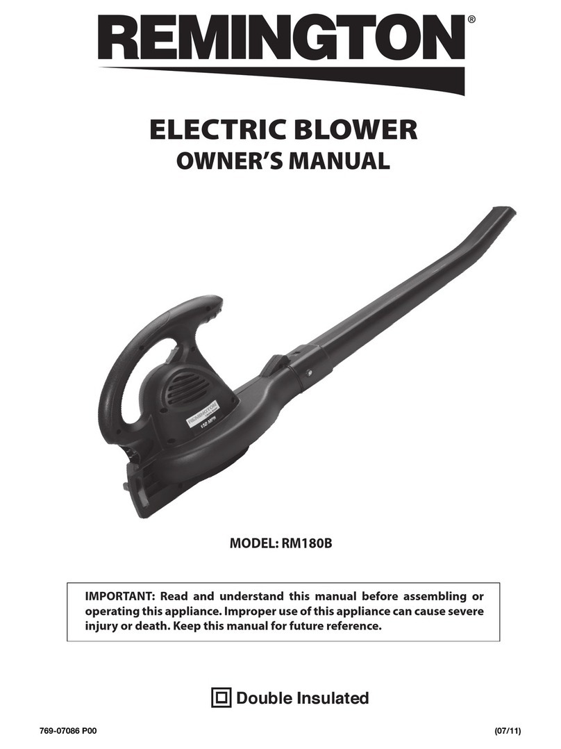 Remington RM180B User manual