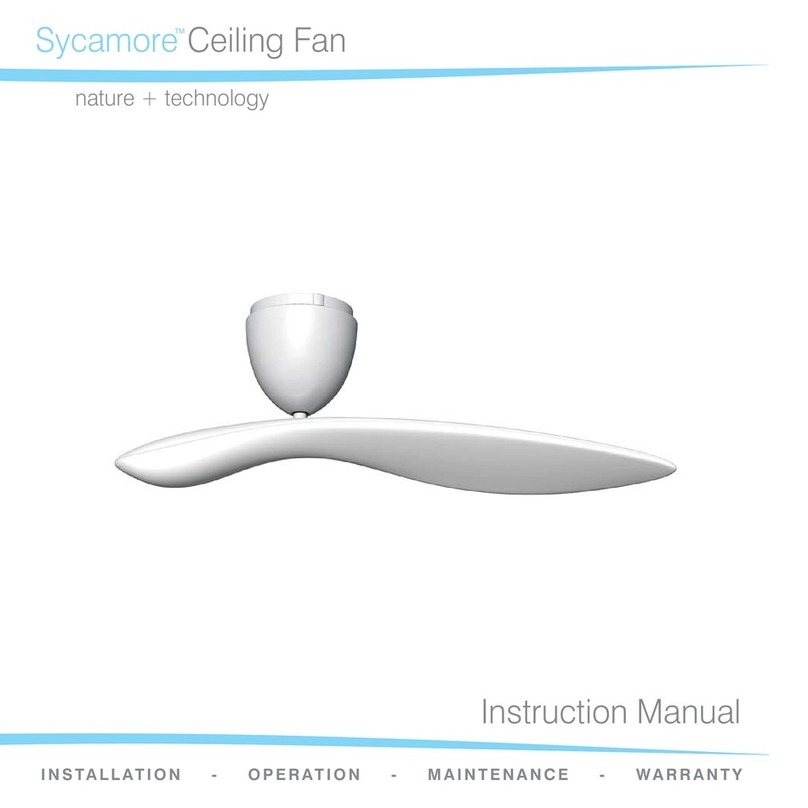 Sycamore Ceiling fan instruction manual