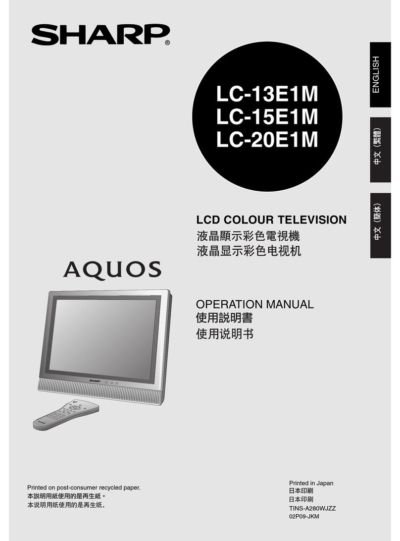 Sharp Aquos LC-13E1M User manual