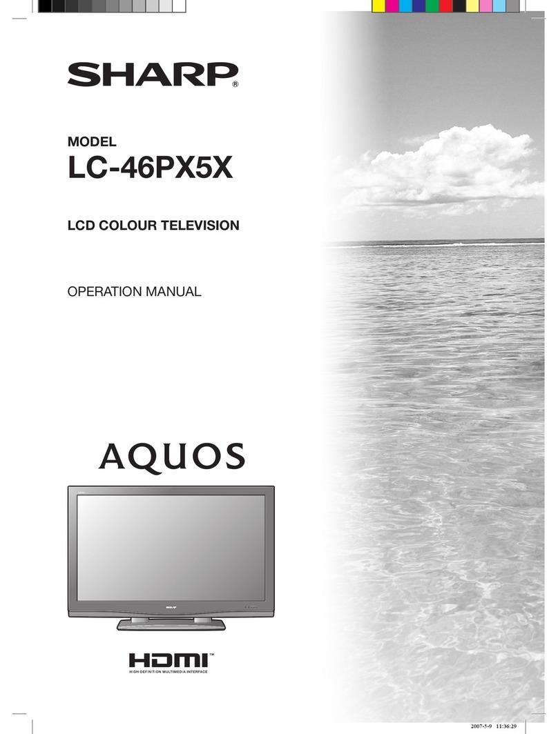 Sharp Aquos LC-46PX5X User manual