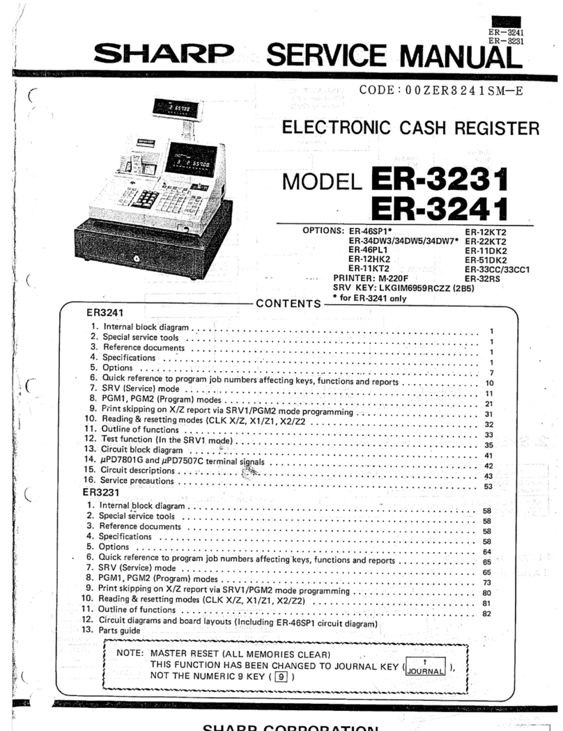Sharp ER-3241 Service manual