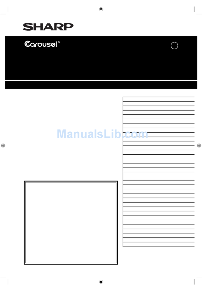 Sharp R-222T Carousel User manual Sharp R-222T Carousel User manual