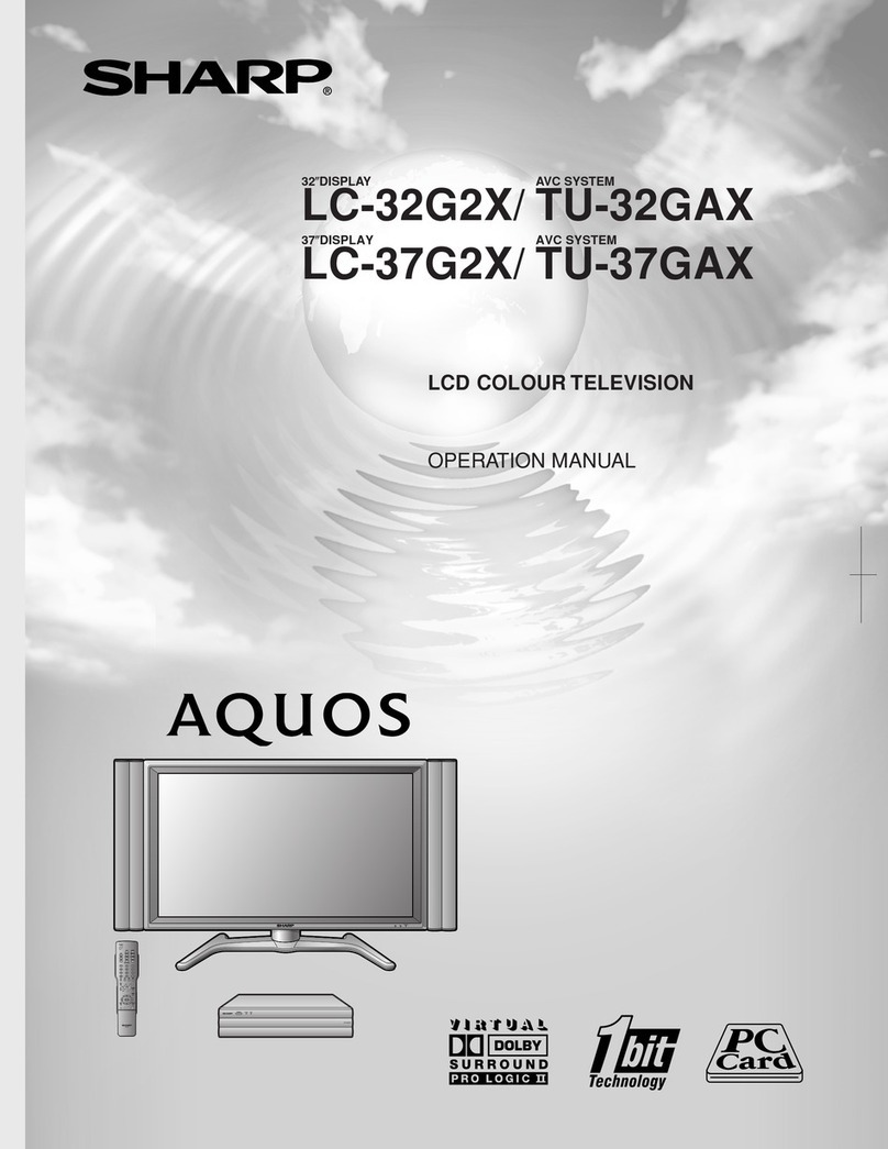 Sharp LC-32G2X/ TU-32GAX User manual
