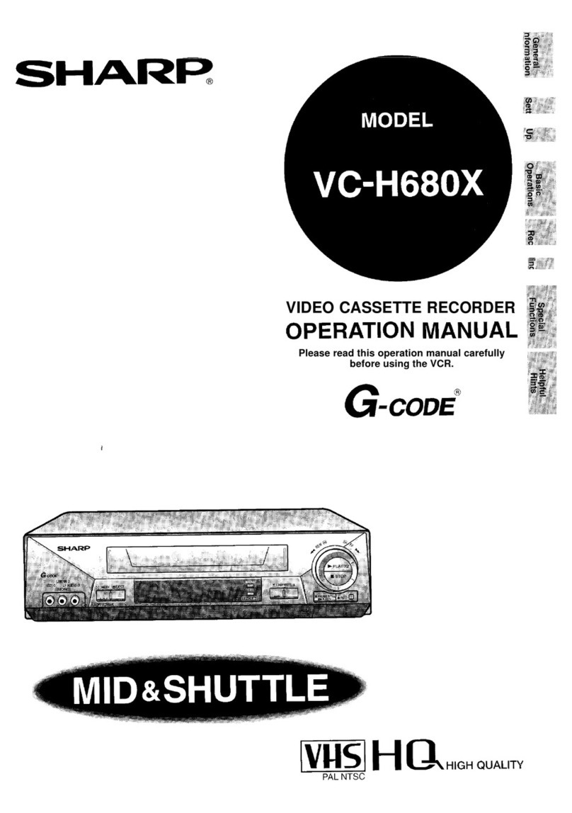 Sharp VC-H680X User manual Sharp VC-H680X User manual