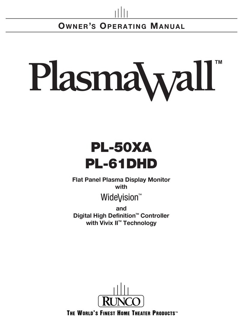 Runco FlPL-50XA Operation manual