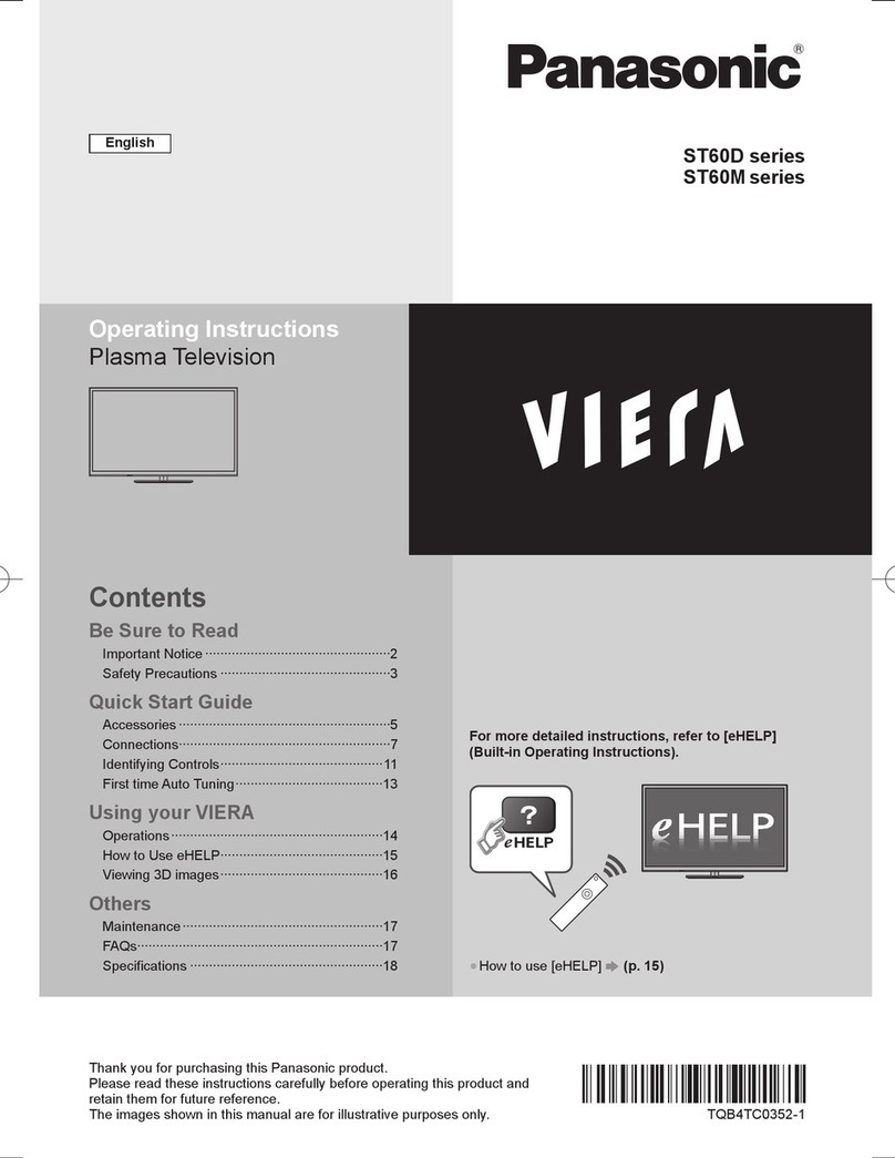 Panasonic VIERA ST60M operating instructions