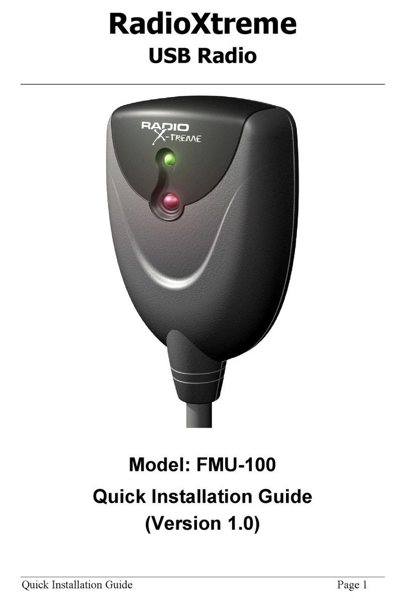 RadioXtreme FMU-100 Quick installation guide