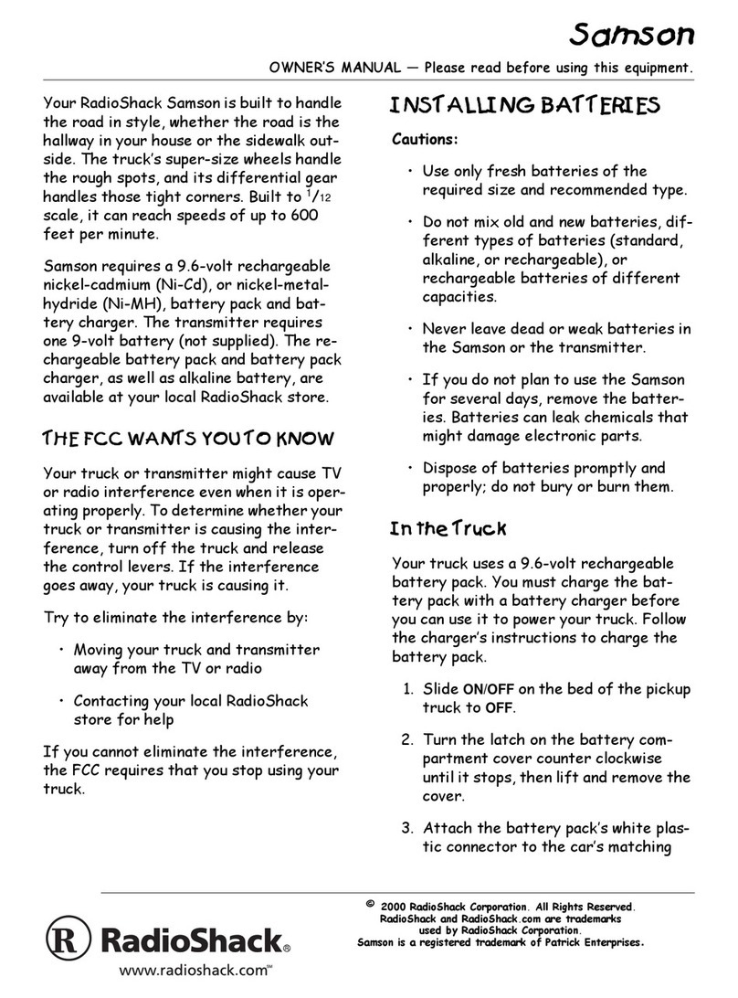 Radio Shack Samson User manual