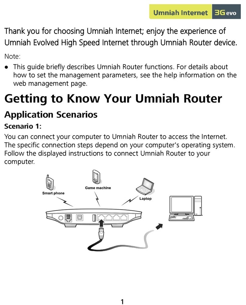 Umniah 3G Evo Router User manual