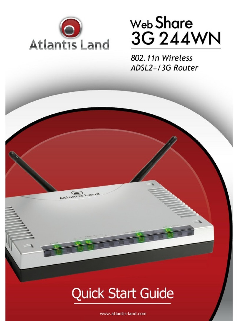 Atlantis Land WebShare 3G 244WN quick start guide