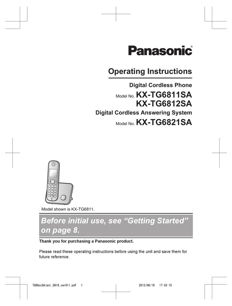 Panasonic KX-TG6811SA User manual