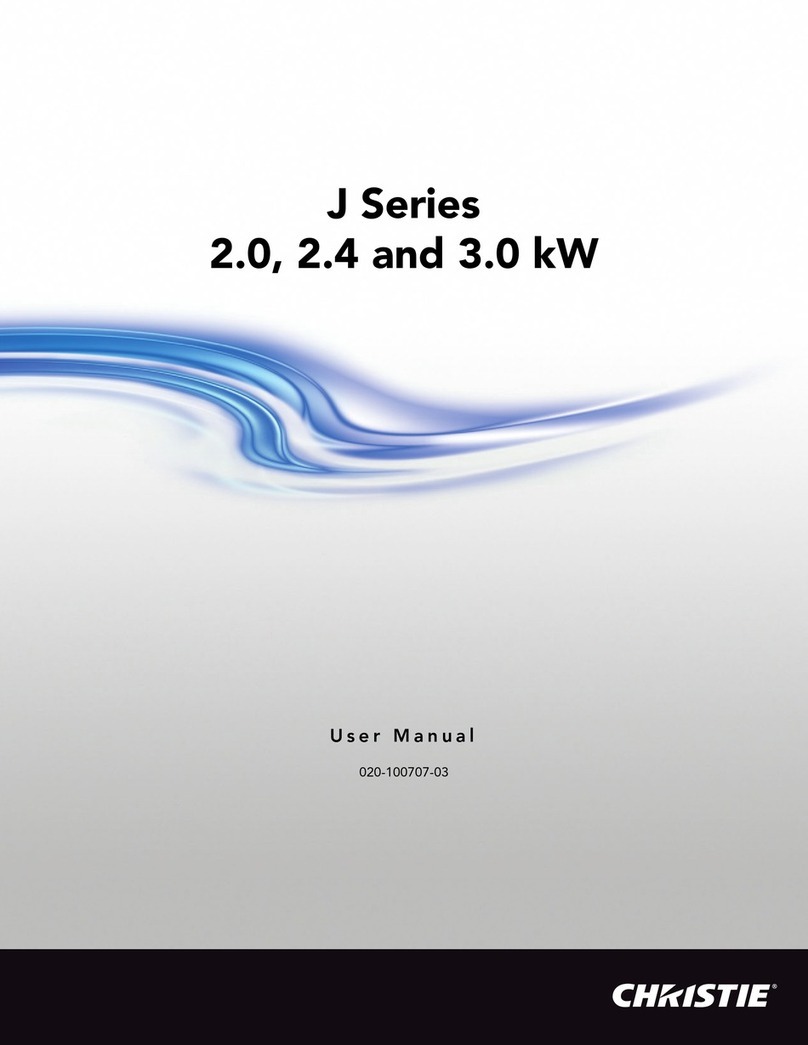 Christie J Series user manual