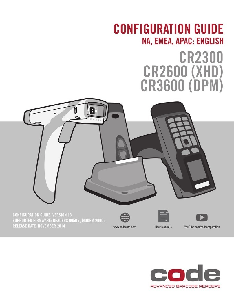 Code CORTEXJPOS CR2300 User manual