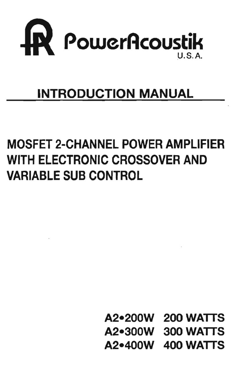 PowerAcoustik A2-200 Introduction manual