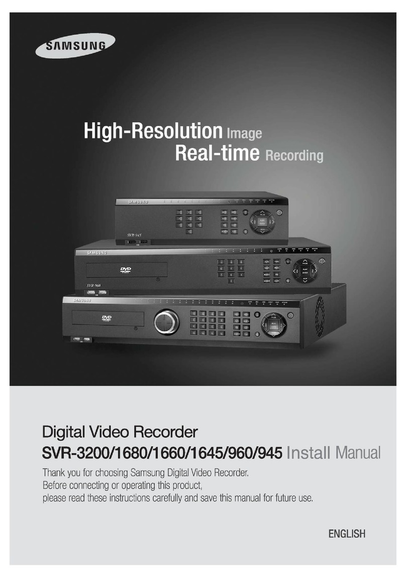 Samsung SVR-3200 Install manual