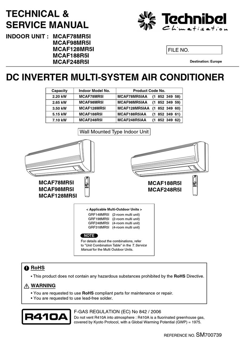 Technibel MCAF78MR5I Operating manual Technibel MCAF78MR5I Operating manual