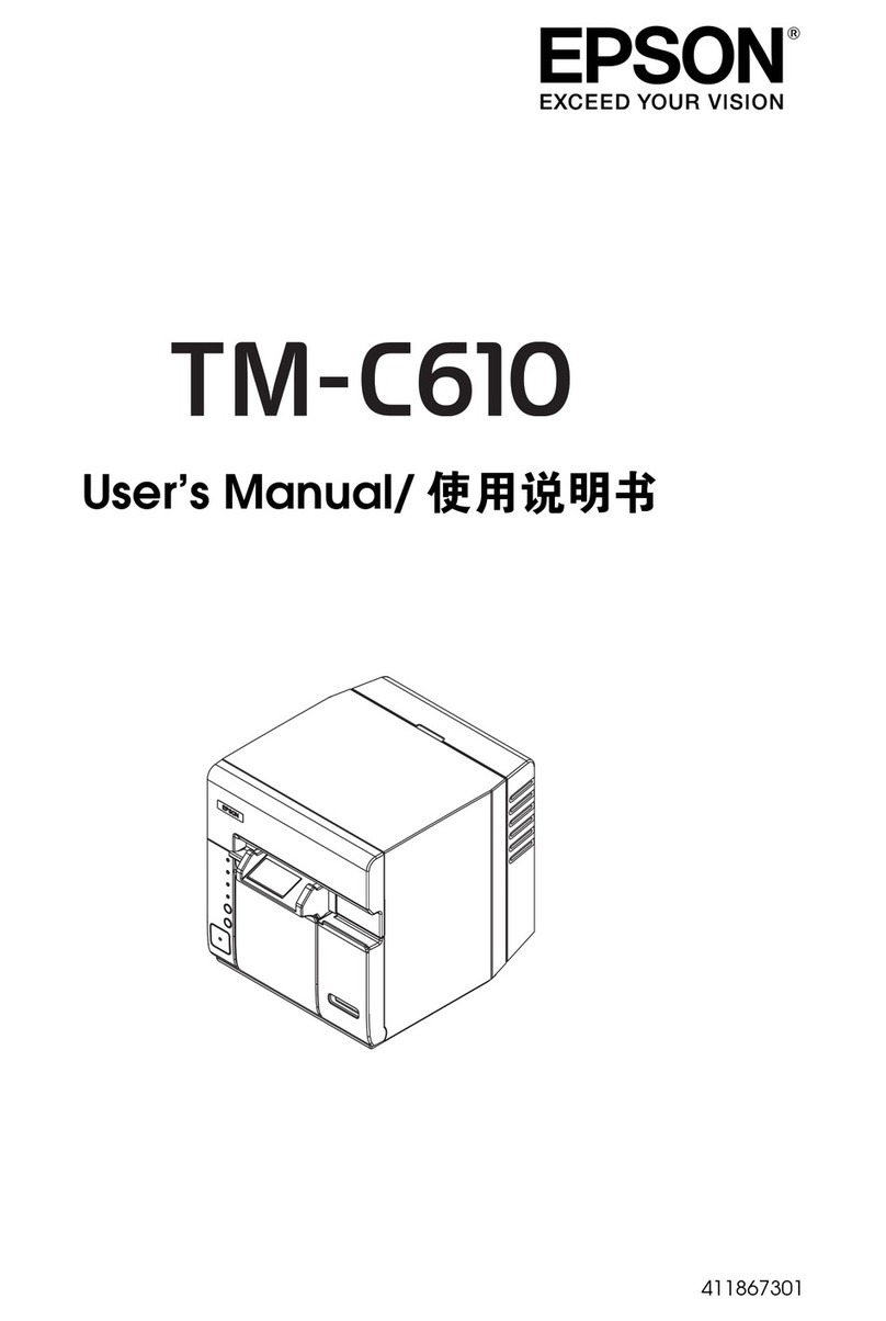 Epson TM-C610 User manual Epson TM-C610 User manual
