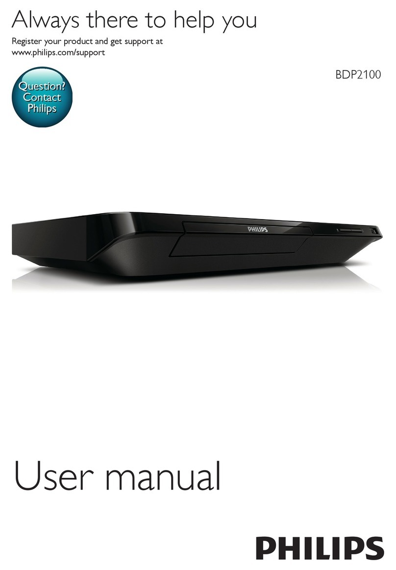Philips BDP2100 user manual