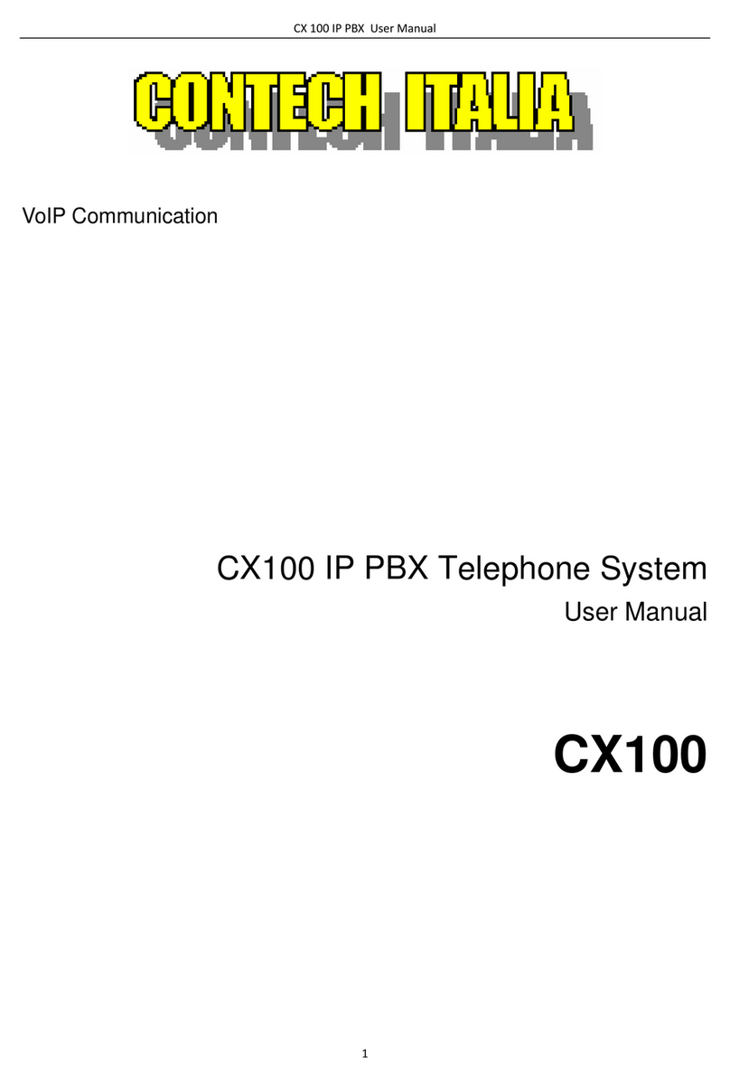 Contech Italia CX100 user manual