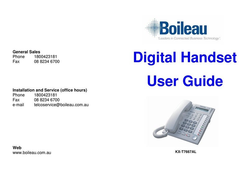Boileau KX-T7667AL user guide