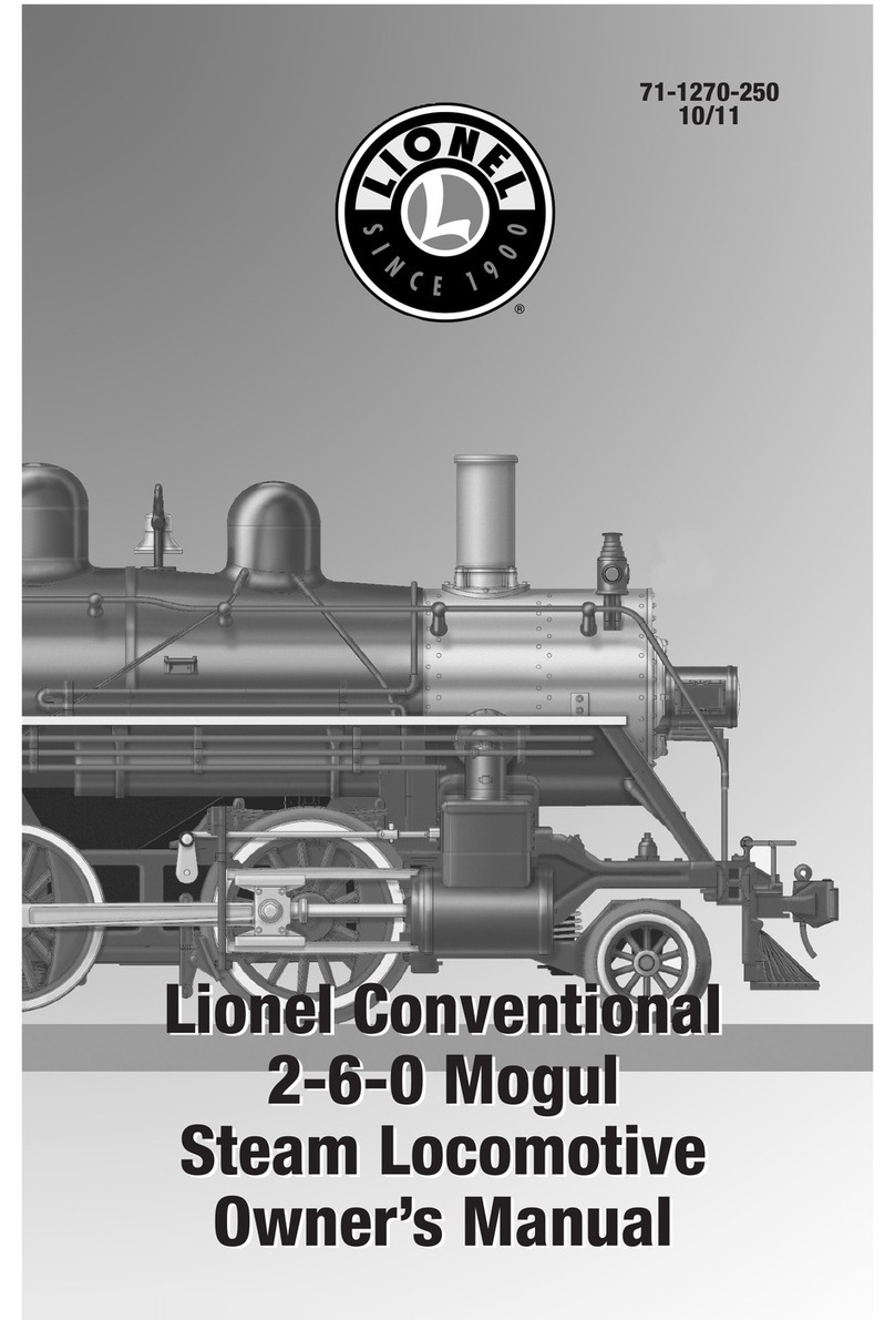 Lionel Conventional 2-6-0 Mogul Steam Locomotive owner's manual