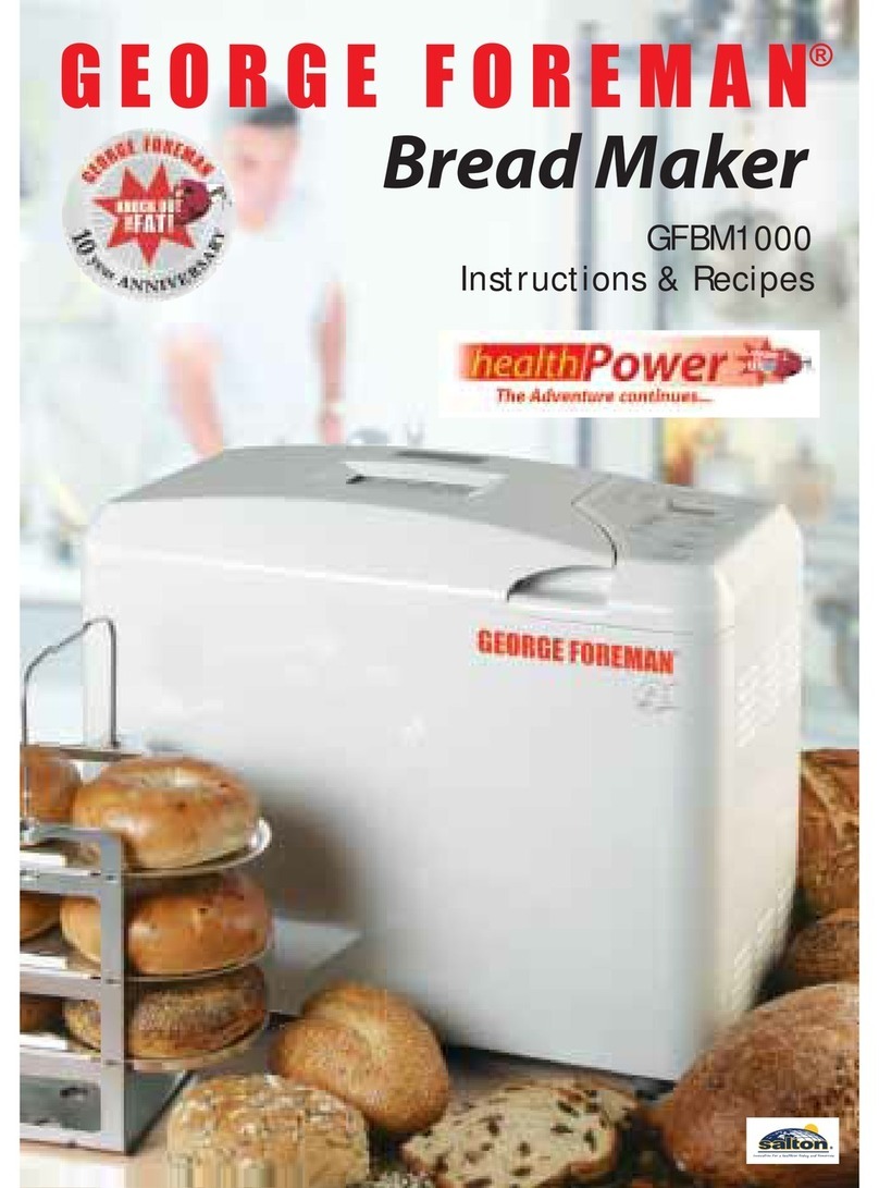 George Foreman GFBM1000 Instructions for use
