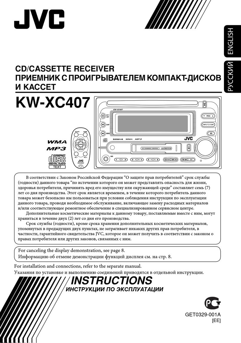 JVC KW-XC407 User manual