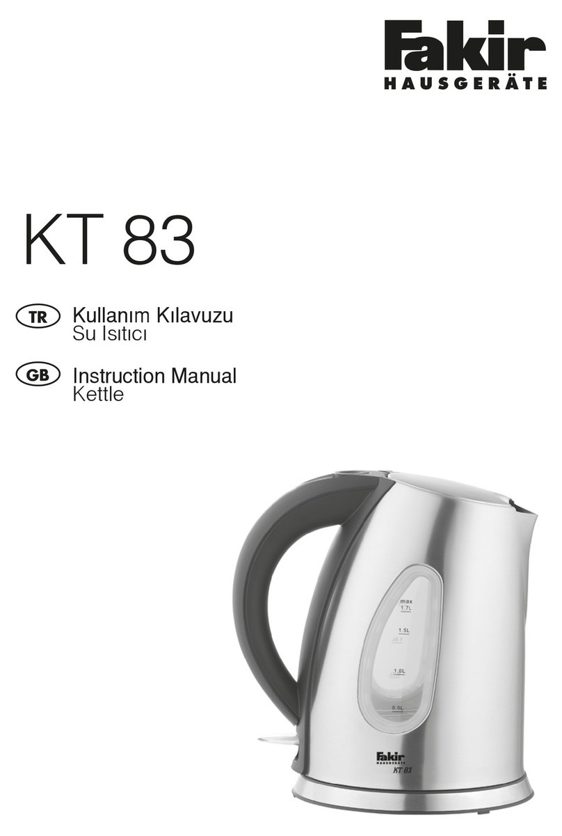 Fakir KT 83 instruction manual