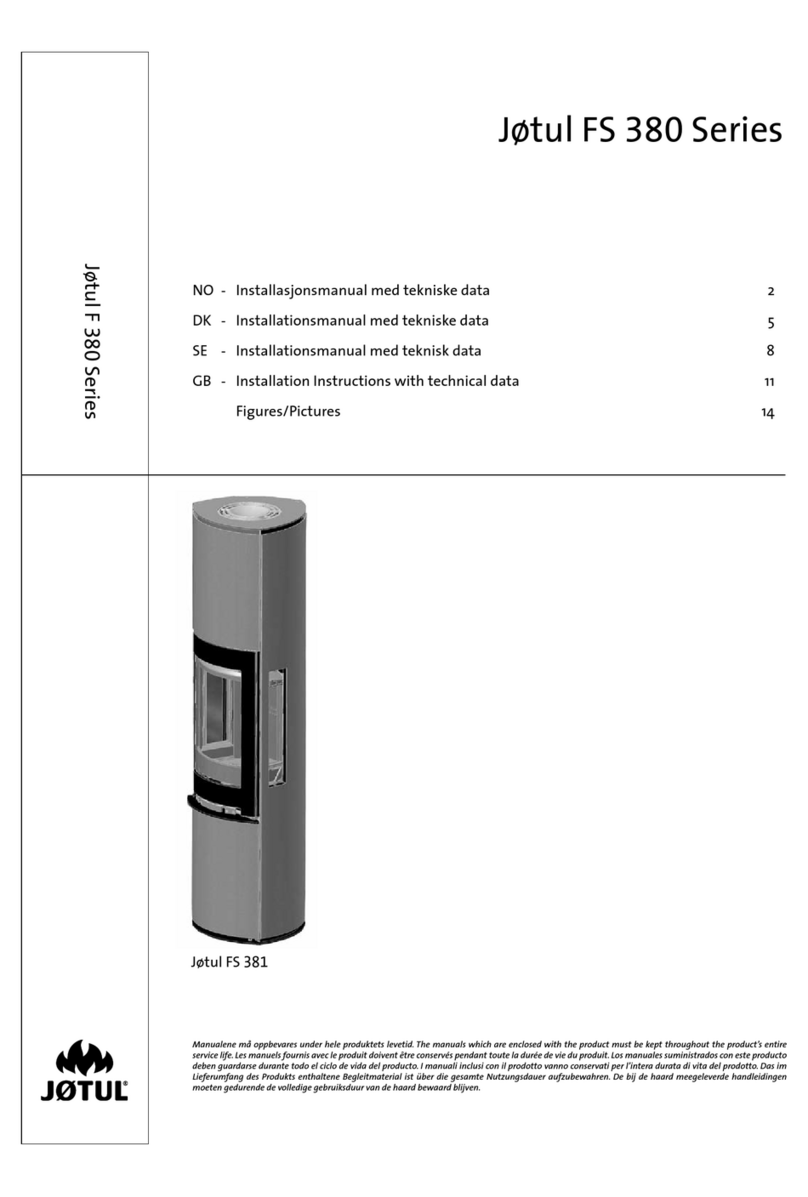 Jøtul FS 381 Installation instructions with technical data Jøtul FS 381 Installation instructions with technical data