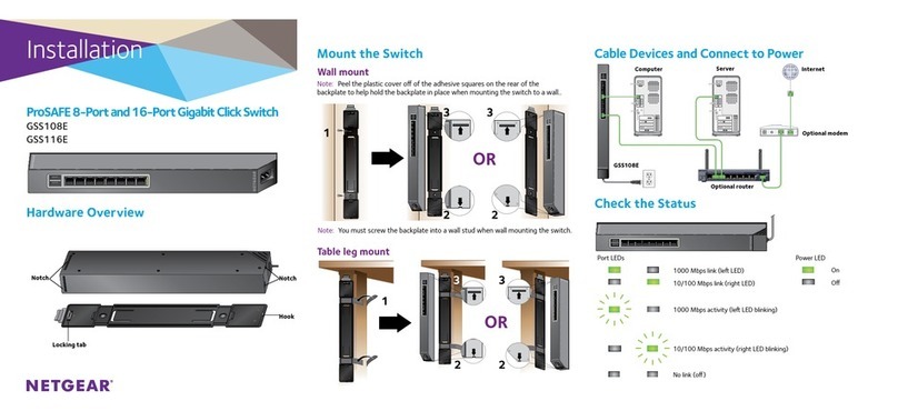 NETGEAR GSS108E User manual