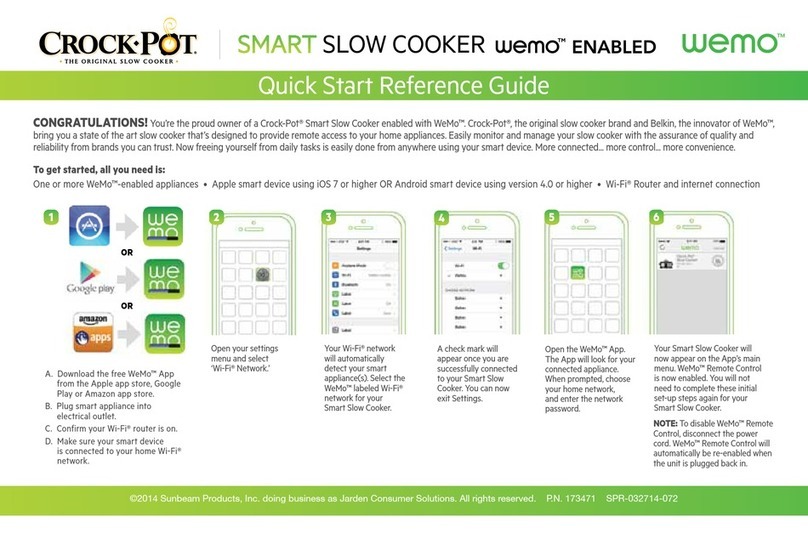 Crock-Pot Wemo User manual