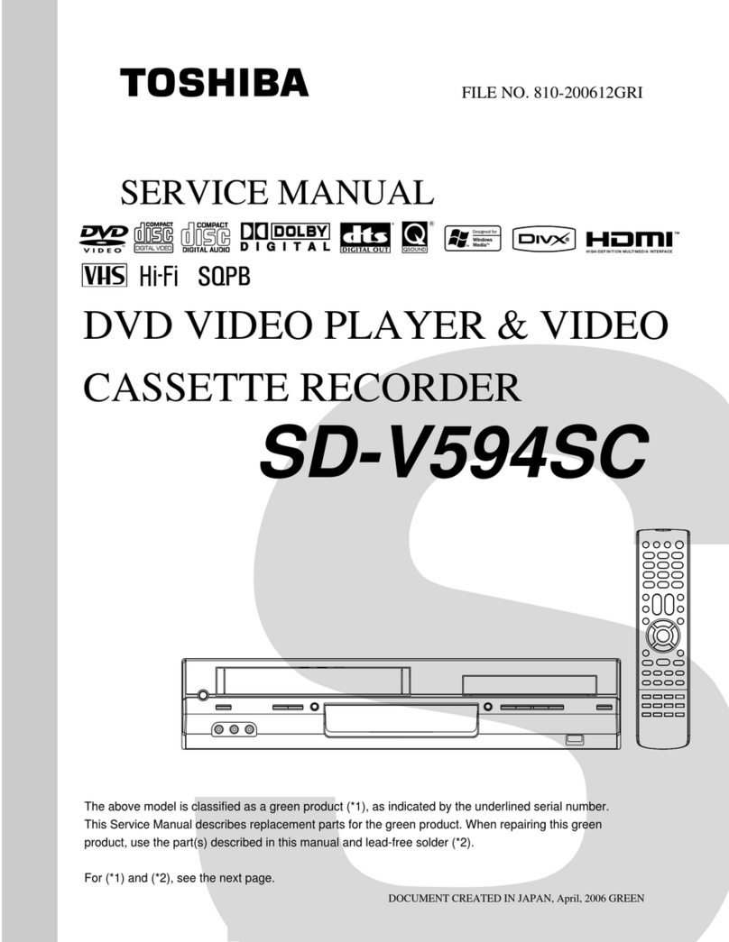 Toshiba SD-V594SC Service manual