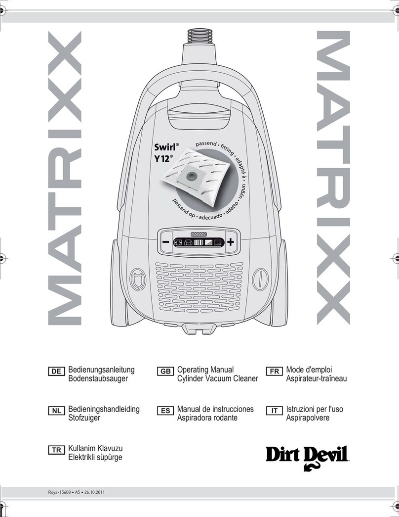 Dirt Devil Matrixx Swirl Y12 User manual Dirt Devil Matrixx Swirl Y12 User manual