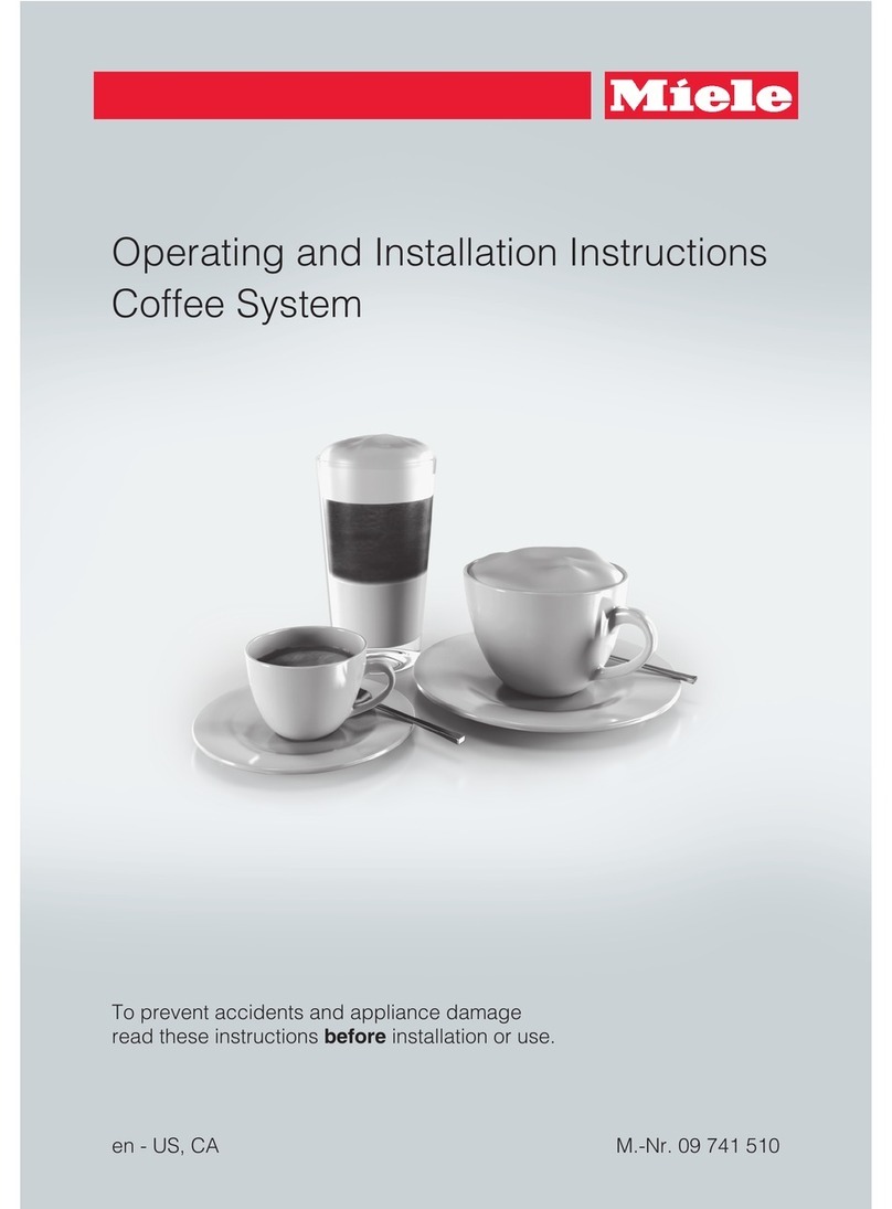 Miele 09 741 510 Operating and installation instructions