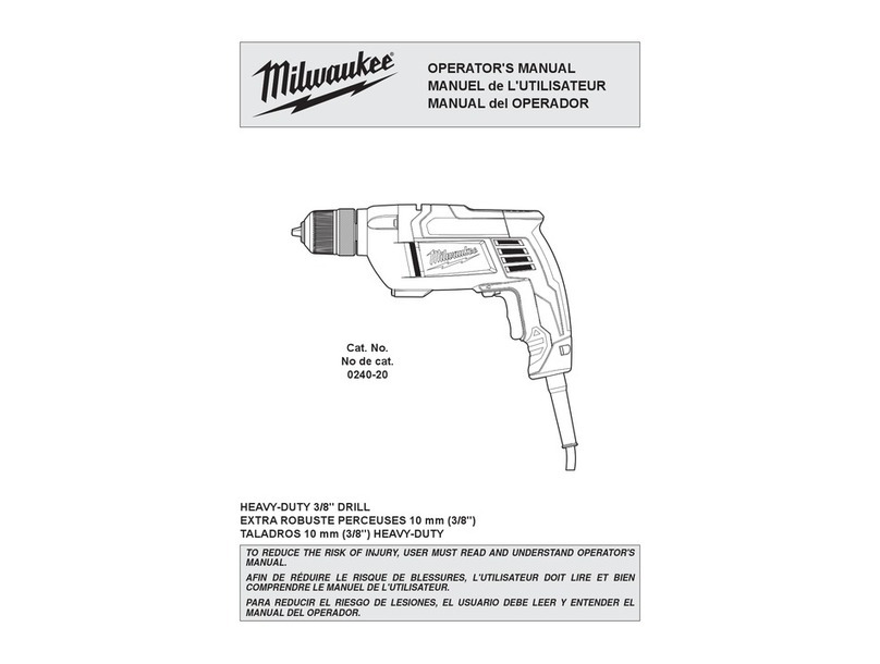Milwaukee 0240-20 Operator's manual
